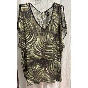 Beautiful Women's Beach Scene Jasmine Shoulder Slit Cover-Up size 1X
by Beach Sc